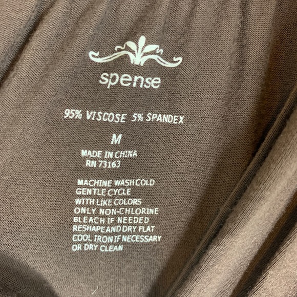 Spense Women's Dress Brown Medium Empire Waist Vneck Viscose Cap Sleeve - Picture 9 of 9